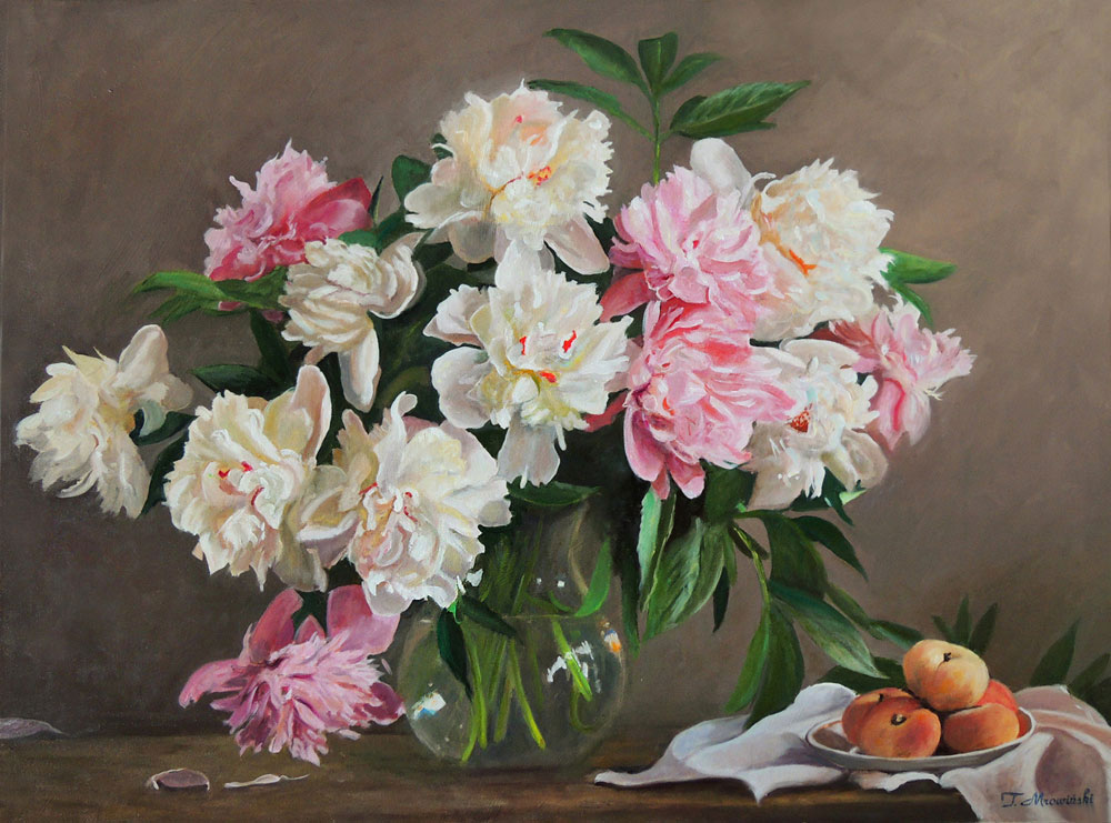 kwiaty peonie obrazy
