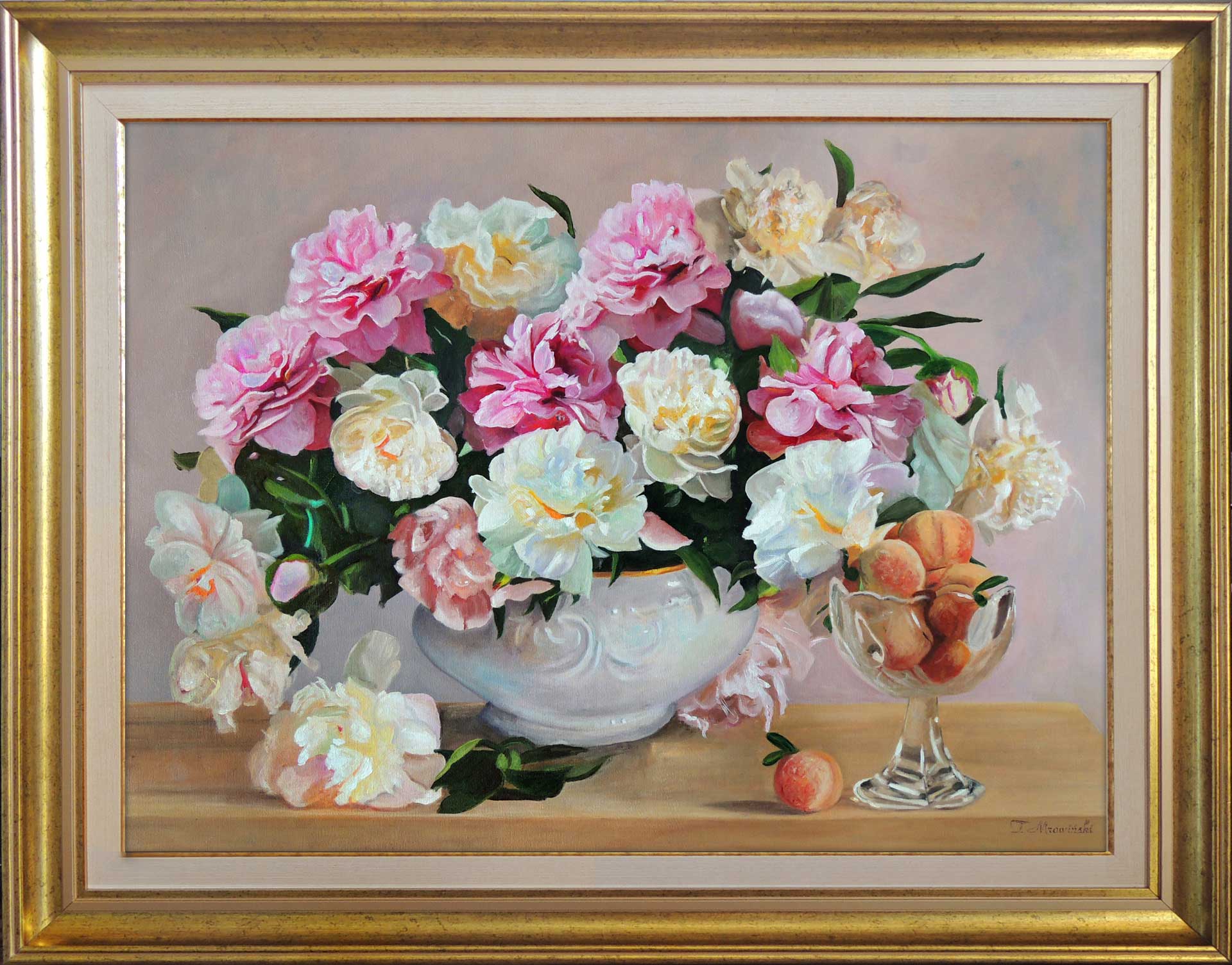 piwonie obrazy olejne obrazy peonie