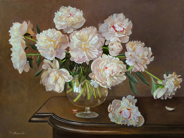 obraz kwiaty jasne peonie obraz piwonie