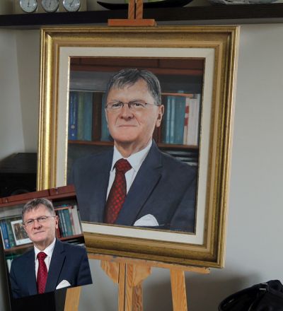 portret w ramie