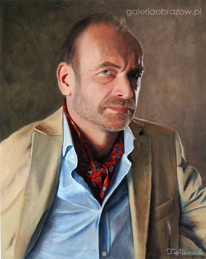 Mariusz Bonaszewski Portret olejny