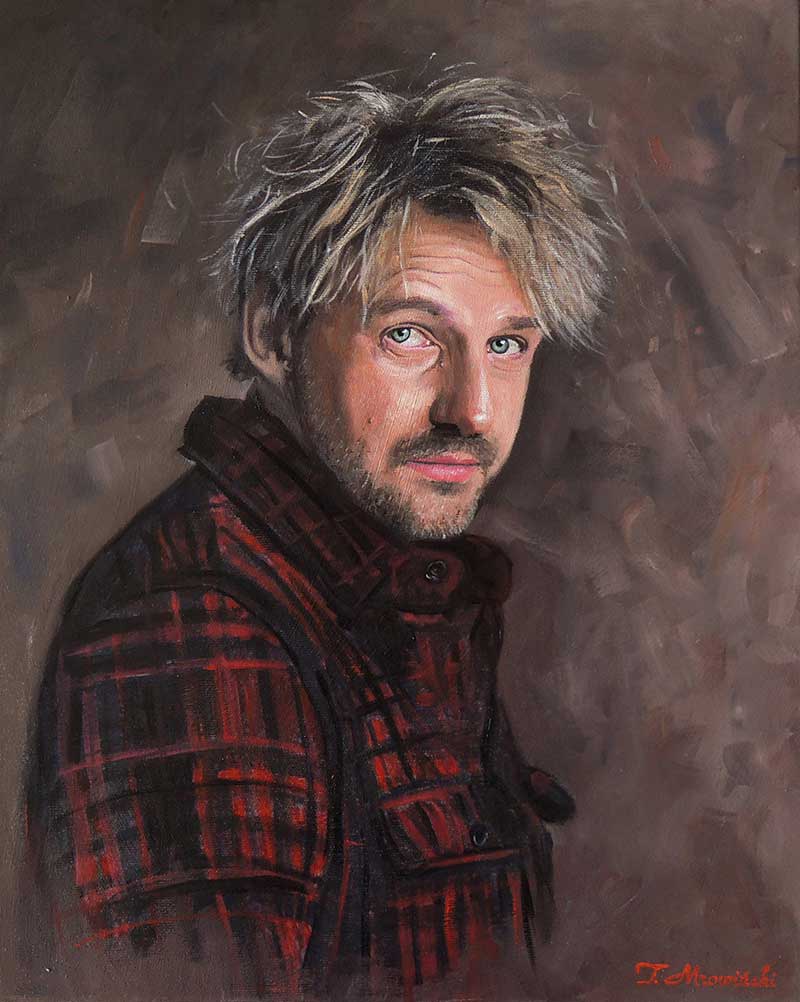 portret olejny Pawła Domagały