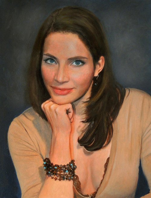 portret olejny Anna Dereszowska