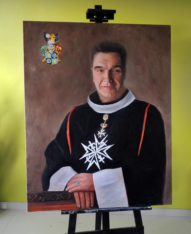 portret rycerz maltański
