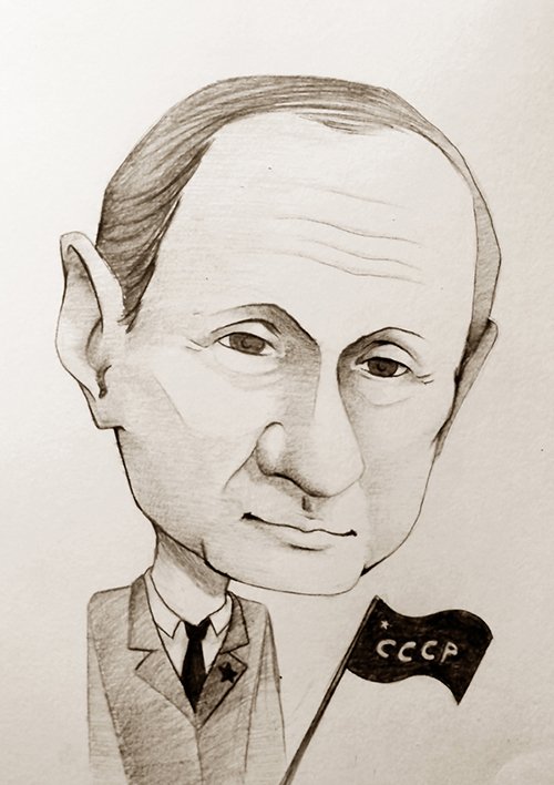 karykatury czarnobiałe