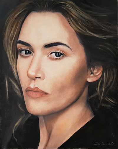 Kate Winslet portret olejny