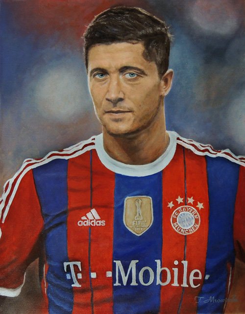 portret Robert Lewandowski