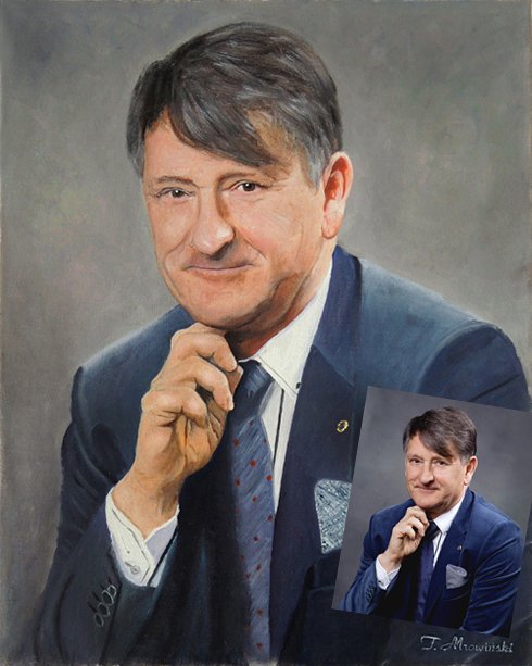 portret olejny