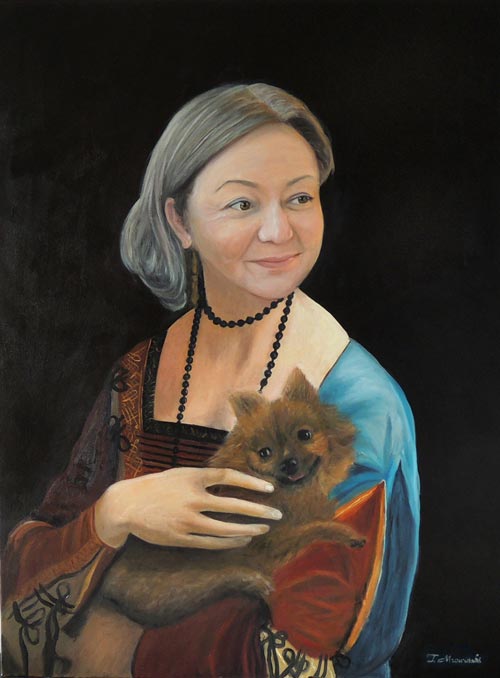 Portret stylizowany na Leonardo Da Vinci