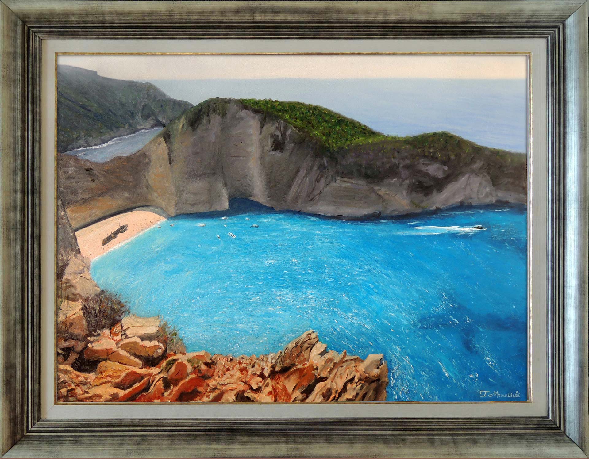 obraz olejny Zakynhos Grecja Zakynthos obrazy olejne