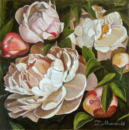 obrazy piwonie i peonie peonie w ogrodzie obraz