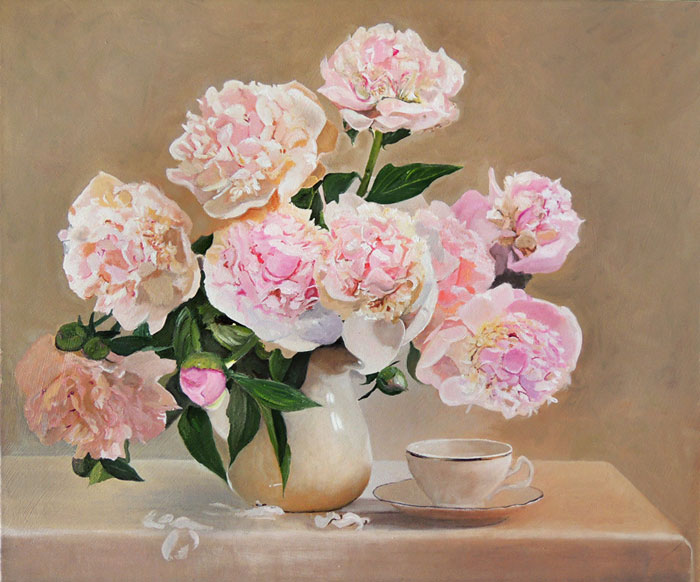 obraz peonie