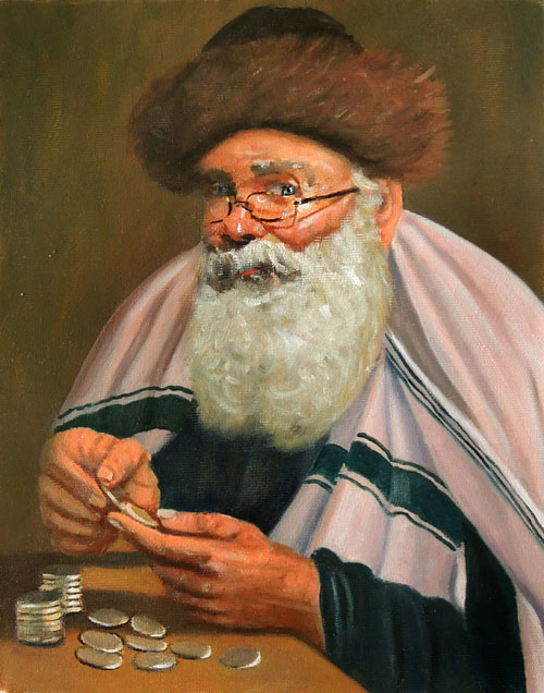 obraz olejny żyd