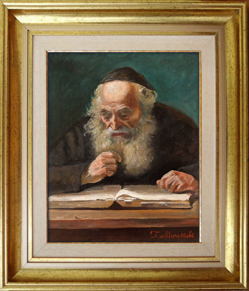 obraz olejny portret żyda żyd obraz olejny
